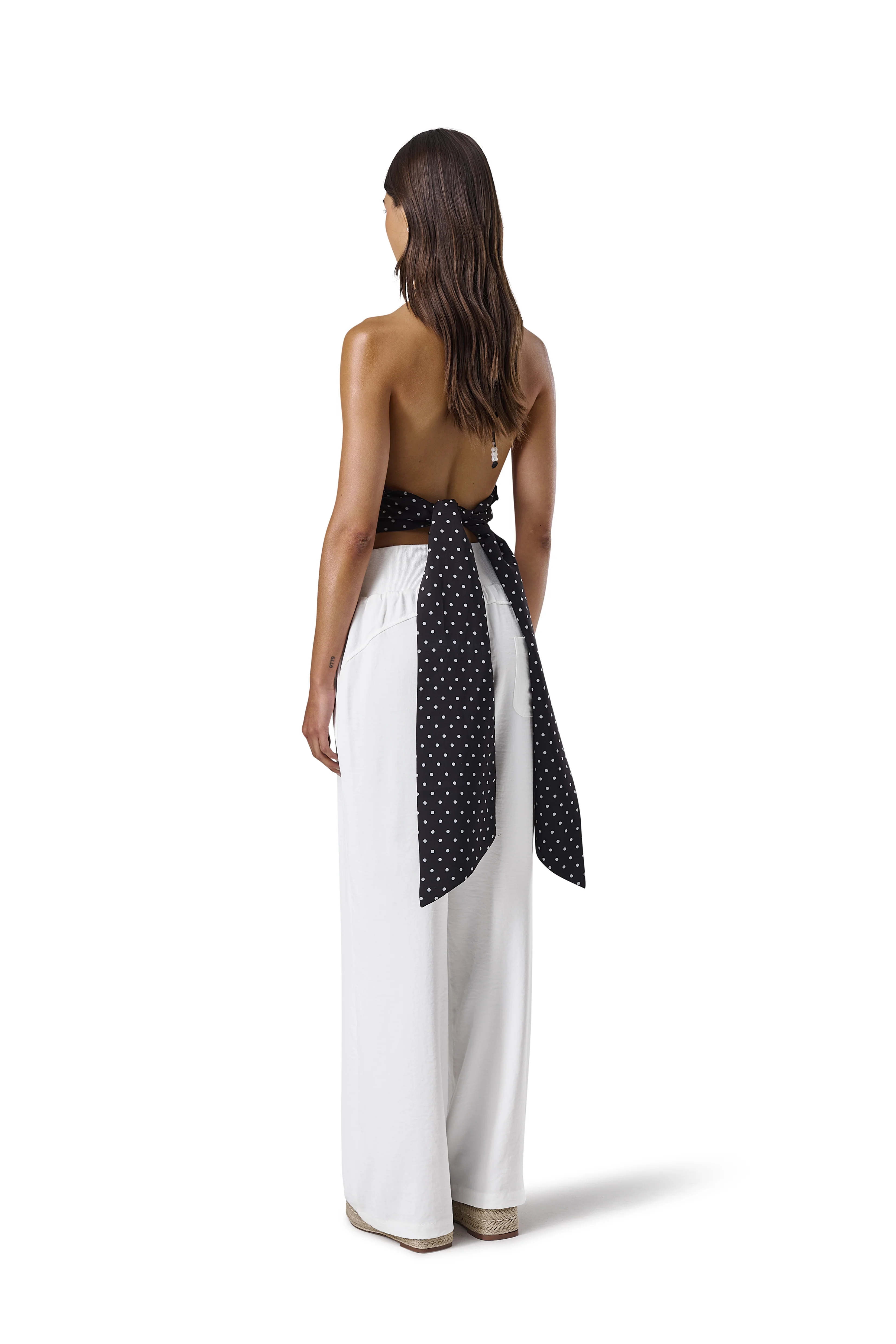 Minnie Halter Top in Black - Image 2
