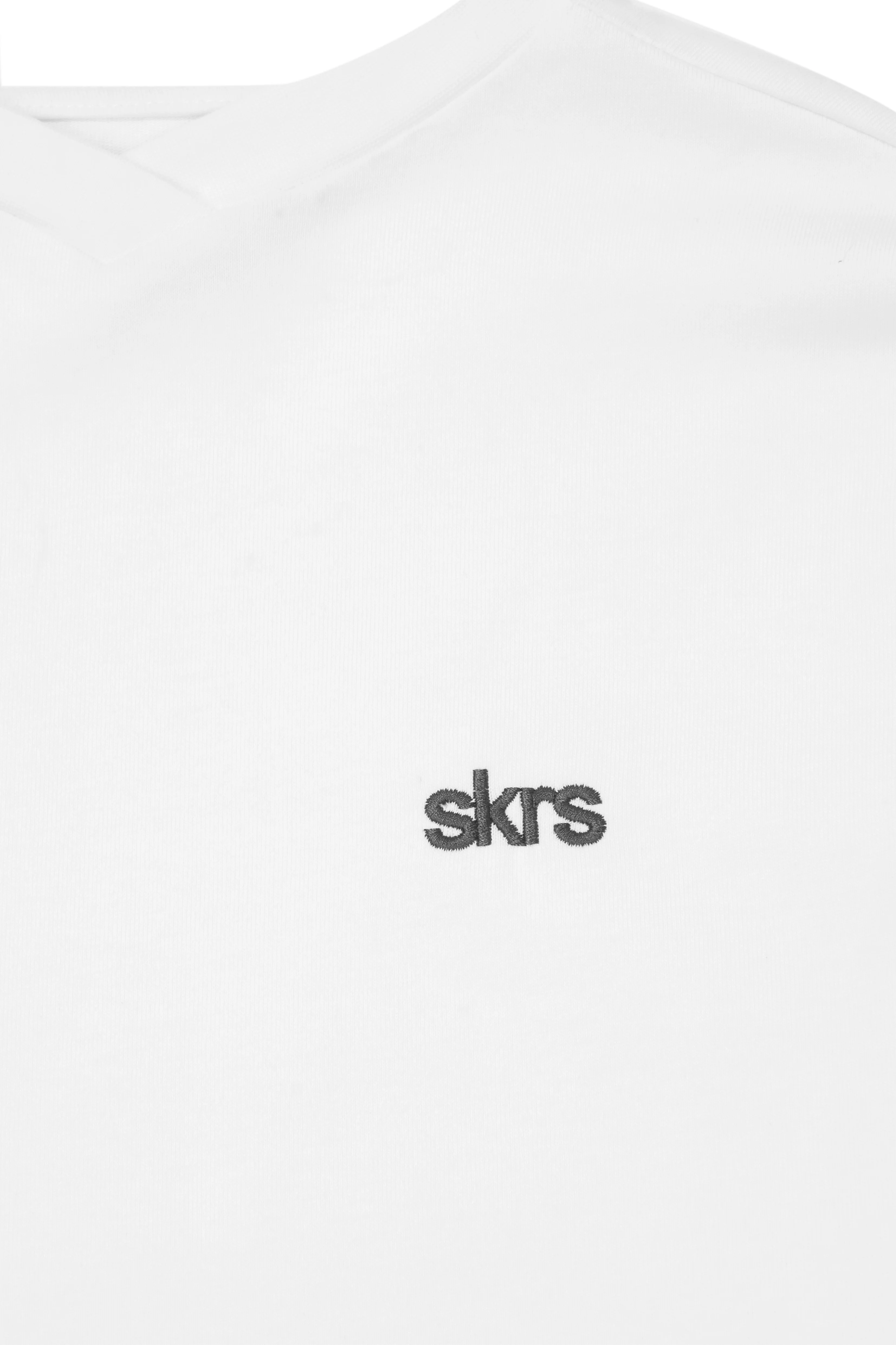 Seekers Long Sleeve Oversized Tee in White - Image 8