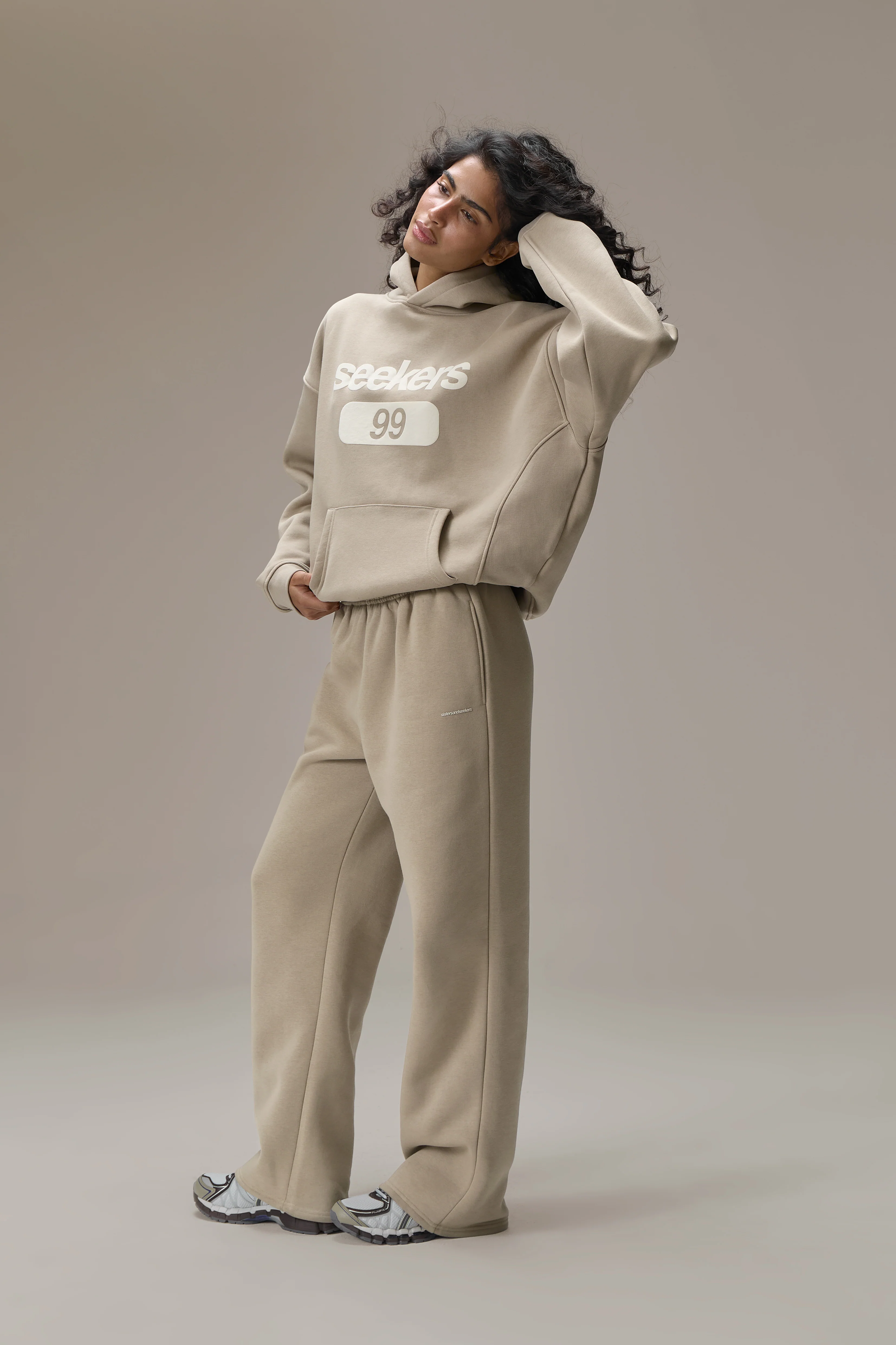 Seekers Tabby Original Hoodie in Biscuit - Image 4